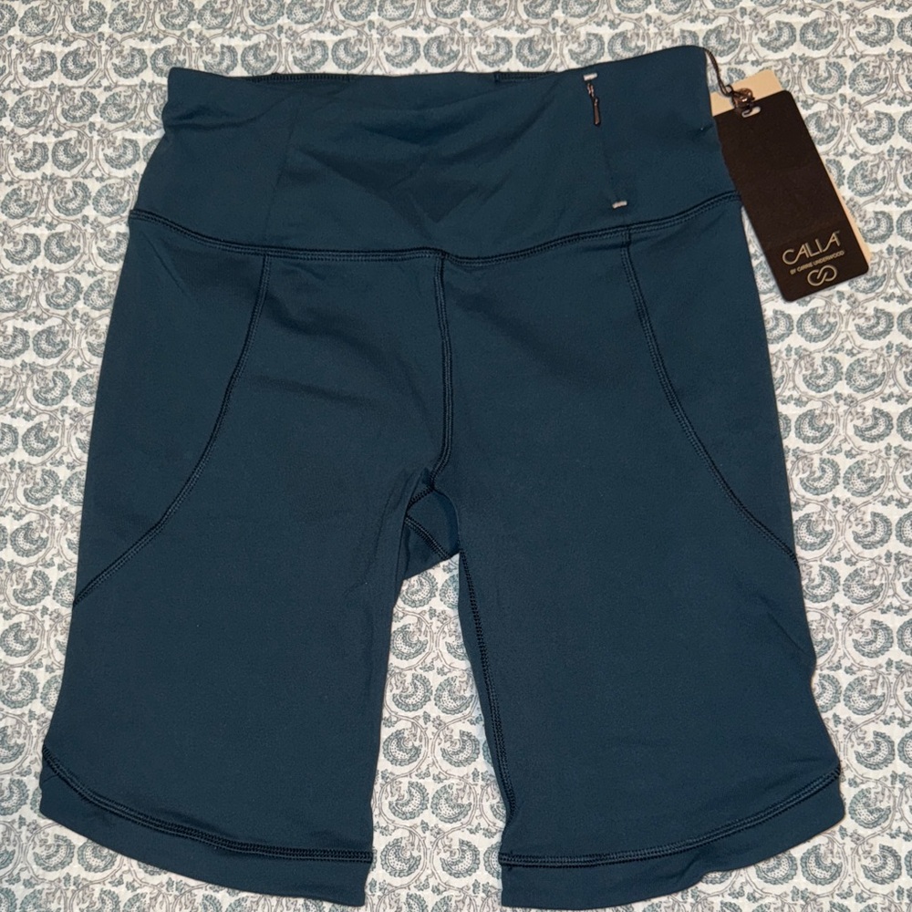CALIA by Carrie Underwood Teal Bike Shorts